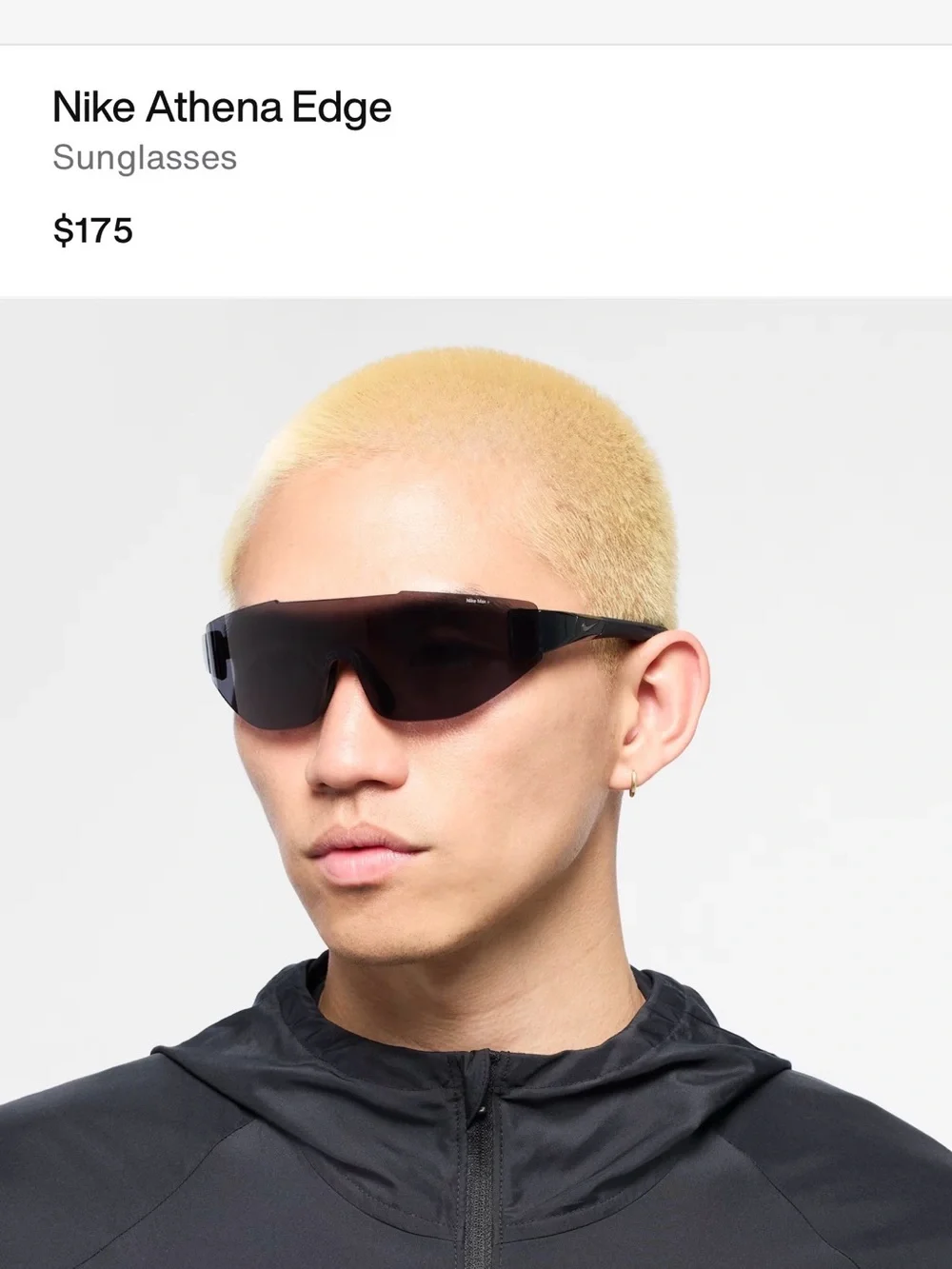 Nike Athena Edge Sunglasses in Black